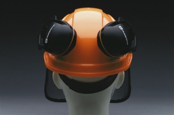 Шлем защитный Husqvarna Functional флуоресцентный